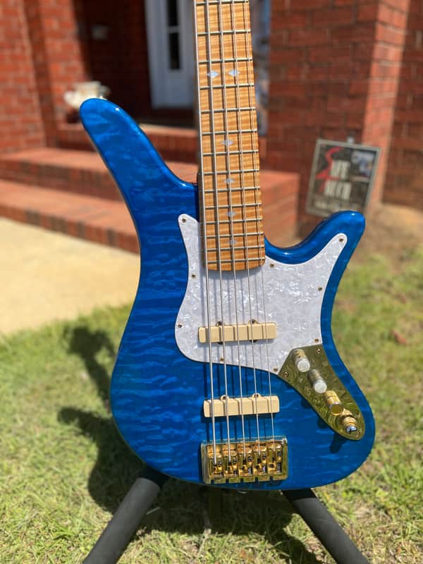 Custom Carvin SB5000 5 String Jazz Bass Guitar | Reverb