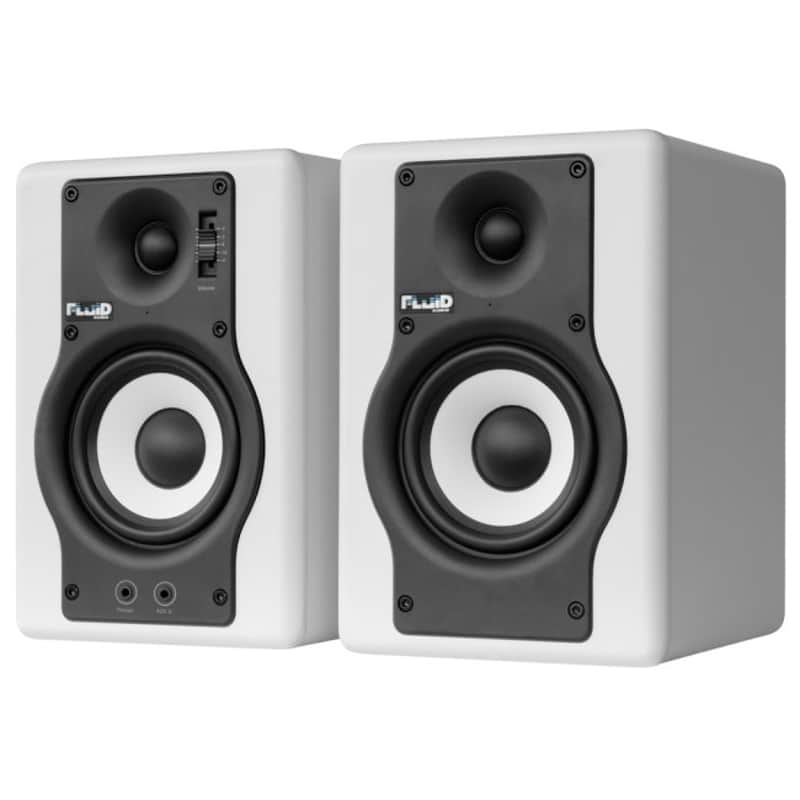 FLUID AUDIO F4W aktiv 30Watt/4Zoll Studio-Nahfeldmonitore (Paar) weiss B-Ware image 1
