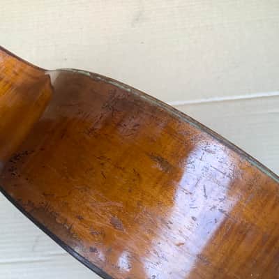 Unknown Vintage antique acoustic guitar solid wood image 20
