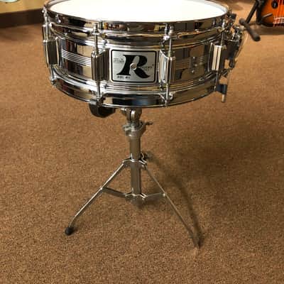 Rogers Dyna-Sonic "Big R" 14"x5" Snare and Rogers Hardware Pack 1977-1978 - Chrome image 1