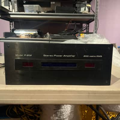 Spectro Acoustics Stereo Power Amplifier Model P-202 - Black image 1