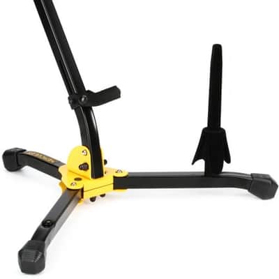 Hercules Stands DS532BB Alto/Tenor Saxophone Stand with Flute/Clarinet Peg image 2
