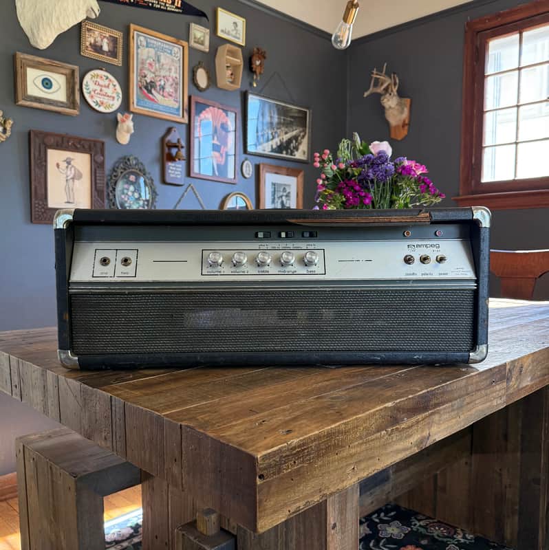 FULLY SERVICED Ampeg V-4B 2-Channel 100-Watt Bass Head 1971 - 1980 image 1