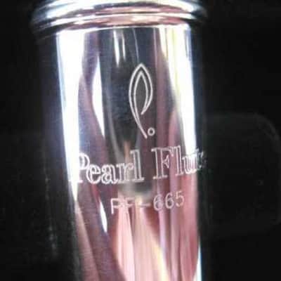 Mint Open Box Pearl PF-665RBE Open-Hole Flute, Silver Head; with Case image 3
