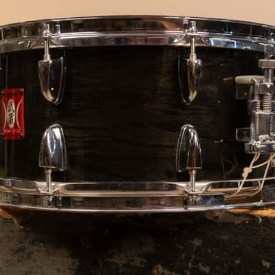 Yamaha 6.5x13 Musashi Oak Transparent Black Snare Drum image 2