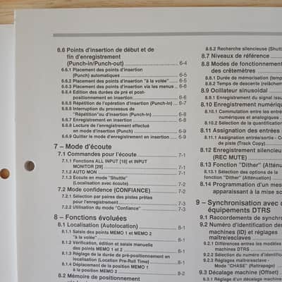 Owner's Manual In Italian for TASCAM DA-98 D.A.T TEAC Professional Division 1996 image 3