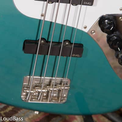 Fernandes Jazz bass with EMG active pickups Made In Japan Teal Green image 6
