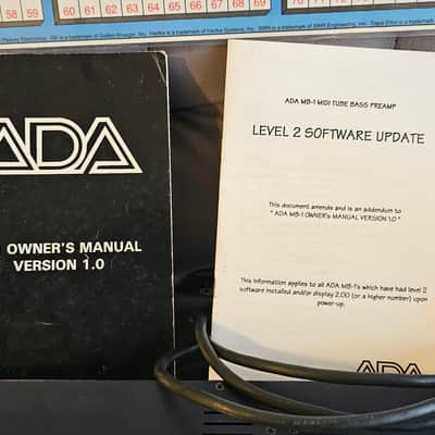 🔥 Rare ADA MB-1 v2.05 MIDI Programmable Tube Bass Preamp 🔥 Made famous by VICTOR WOOTEN! 🎶 image 3