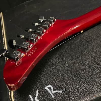 1979 - 1981 Hamer USA Standard Explorer Flame Top Transparent Cherry - Kahler Trem - Extremely RARE! Original Hamer Case - Four Digit Serial # 0583 image 13