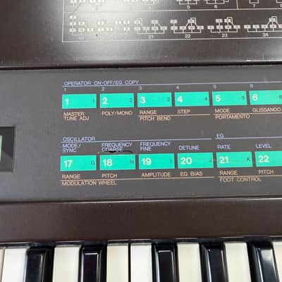 Vintage Yamaha DX7 Digital Programmable Algorithm Synthesizer Synth Keyboard Made in Japan Just Serviced image 7