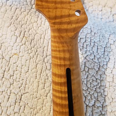 USA made,Roasted flame maple neck,Made to fit a Strat body. # MS-315 image 5