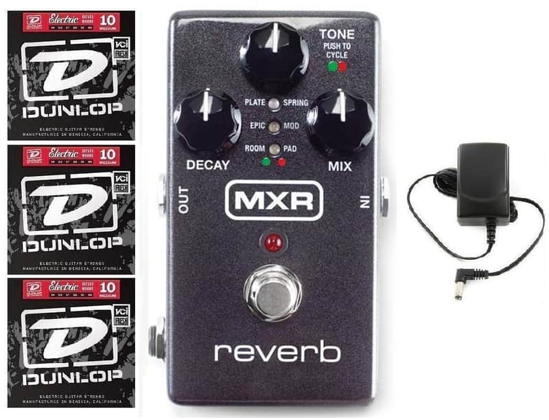MXR Reverb M300 Relay True Bypass & Delay Trails Modes Hi-Fi Dry Path ( 3 FREE DUNLOP STRING SETS ) image 1