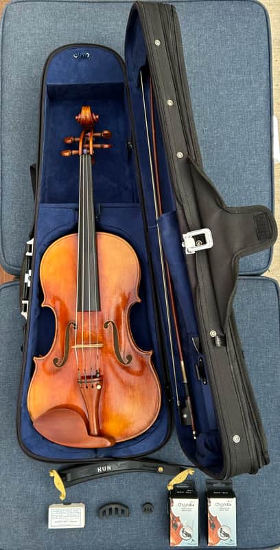 16” Ming-Jiang Zhu MJ200 Tertis Viola w/ Pernambuco Bow, Case, & Extras image 1