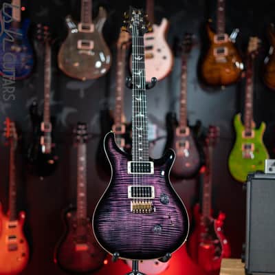 PRS Custom 24 10 Top Purple Iris w/ Black Burst & Back image 2