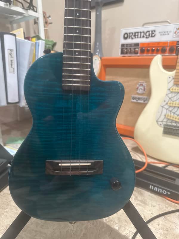 Pono TE-MDB Tenor Thinbody Electric 2020 gloss aqua image 1