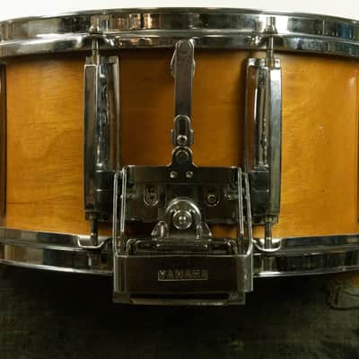 1980s Yamaha Recording Custom 6.5x14 Real Wood Snare Drum SD-065D image 9