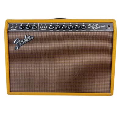 Fender '65 Deluxe Reverb Reissue Tweed 1x12 Tube Combo Amplifier w/ Cover