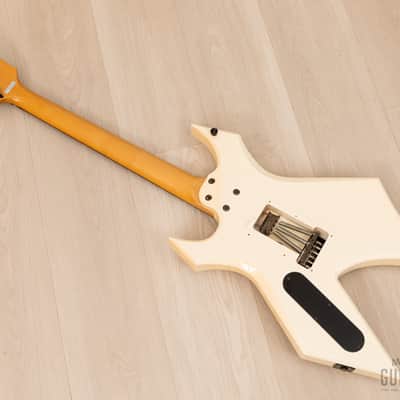 1992 BC Rich Warlock WGR-2X NJ Series White w/ Reverse Headstock & Floyd Rose, Japan image 12