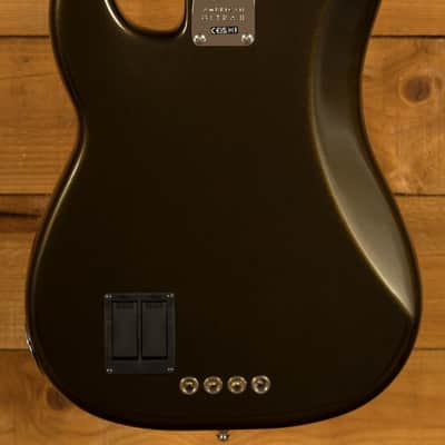 Fender American Ultra II Precision Bass - Ebony - Texas Tea image 2