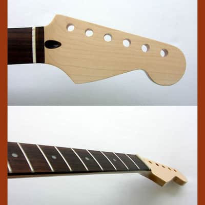 Stratocaster Guitar Neck /MOP Dots/ 43mm 1 11 16ths-fits Warmoth, Fender STRAT image 1