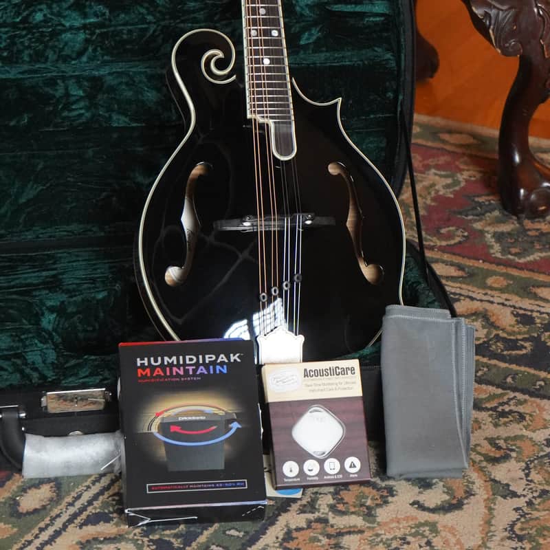 Bourgeois M5-F-BT Aged-Tone Finish Black Top F-Style Mandolin #6112 image 1
