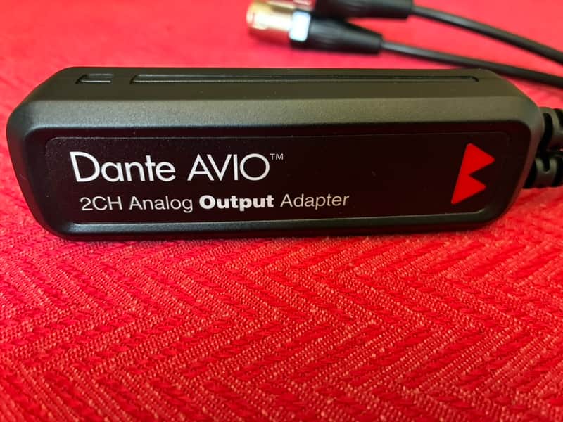 AUDINATE Dante AVIO 2-Channel Audio Output Adapter 2016 - Present - Black image 1
