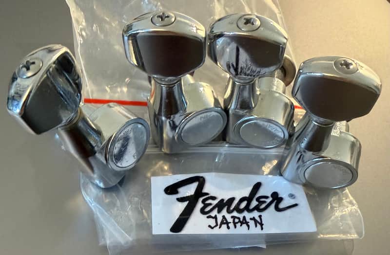 Fender Japan tuning heads [4pcs] by Gotoh 1980s-2010s - Chrome image 1