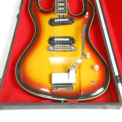 1967 Teisco DG-67 Vintage MIJ Electric Guitar w/ Hardshell Case & TEISCO Pick image 1