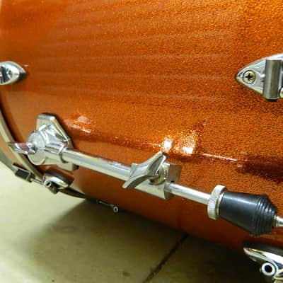 ayotte drum kit 10, 13, 16, 22, 1996 orange sparkle image 3