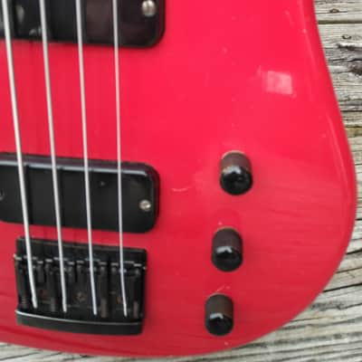 Vintage 1987 Gibson Bass IV Ferrari Red "ThunderBird In a Tuxedo" 100% Original Bass Guitar w OHSC image 4