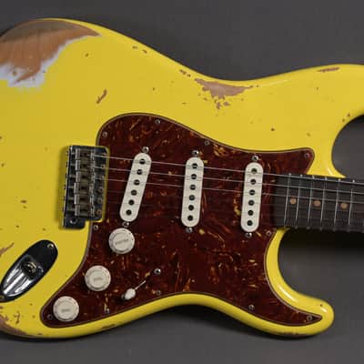 Fender Custom Shop Stratocaster 1963 Heavy Relic Graffity Yellow Tortoise Pickguard image 1