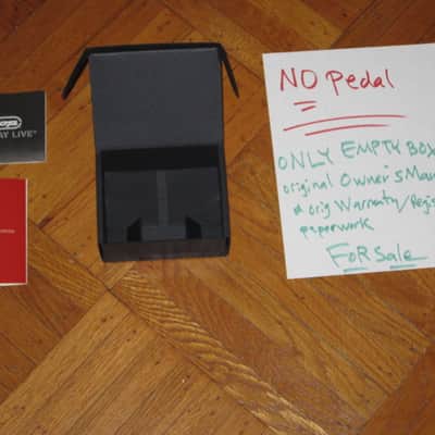 very lightly handled / mostly very clean MXR EMPTY BOX for M78 Custom Badass '78 Distortion (NO pedal) +original Instructions, original Warranty / Registration (2010s-2020s) BOX: black cardboard with silver color MRX logo / LABELS: red & black image 4