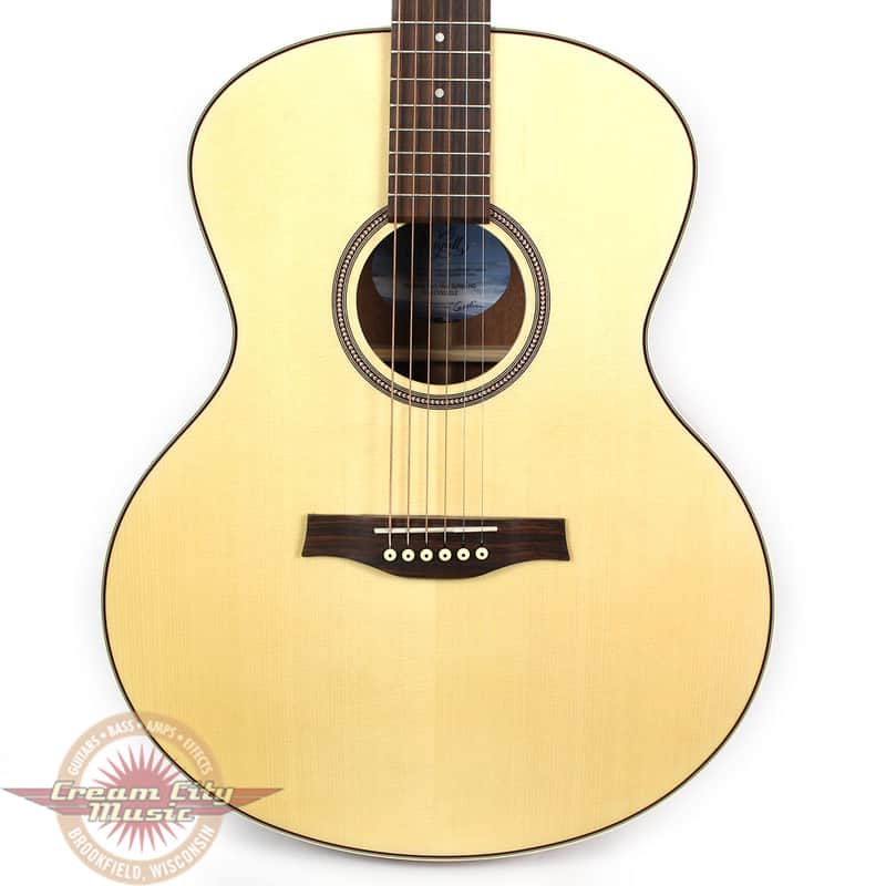 Used Seagull Maritime SWS Mini Jumbo Acoustic Guitar in Natural High-Gloss Finish image 1
