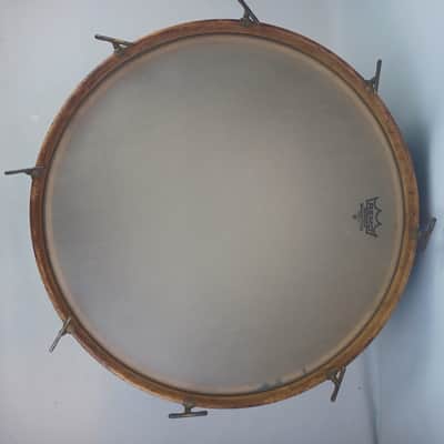 Leedy 12x24"Bass Drum Vintage 30s Elkhart,IN Era Mahogany/Poplar+3 Maple ReRings image 5