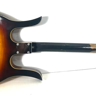 Vintage Silvertone Longhorn Danelectro hybrid electric guitar The Awesomesauce Longhorn 1968 - Sunburst image 6