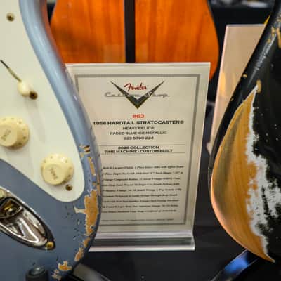 (Pre-Order) Fender 1956 Hardtail Stratocaster - Heavy Relic - 2026 Collection - Time Machine Series - Custom Built, Faded Blue Ice Metallic - 2026 Summer Dealer Event #63 image 2