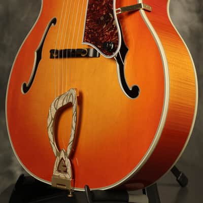 1988 Guild Artist Award in RARE Orange Sunburst w/ flame maple back + sides image 8