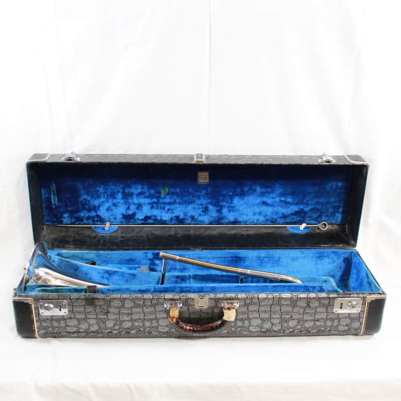 Vintage Mid 60's King 3B Concert Silversonic Trombone w/ Sterling Silver Bell and Original Hard Case image 1