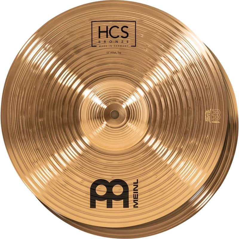 Meinl 13" HCS Bronze Hi-Hat Cymbals (Pair) image 1