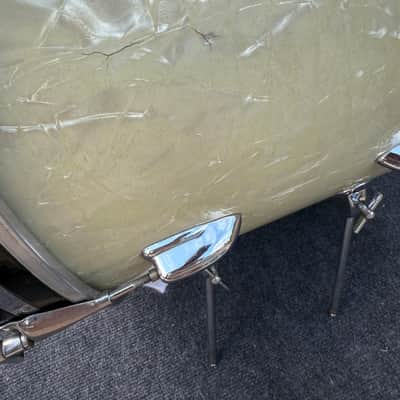 RARE Slingerland 70's 5ply 26 x 14 Bass Drum in WMP White Marine Pearl! image 9