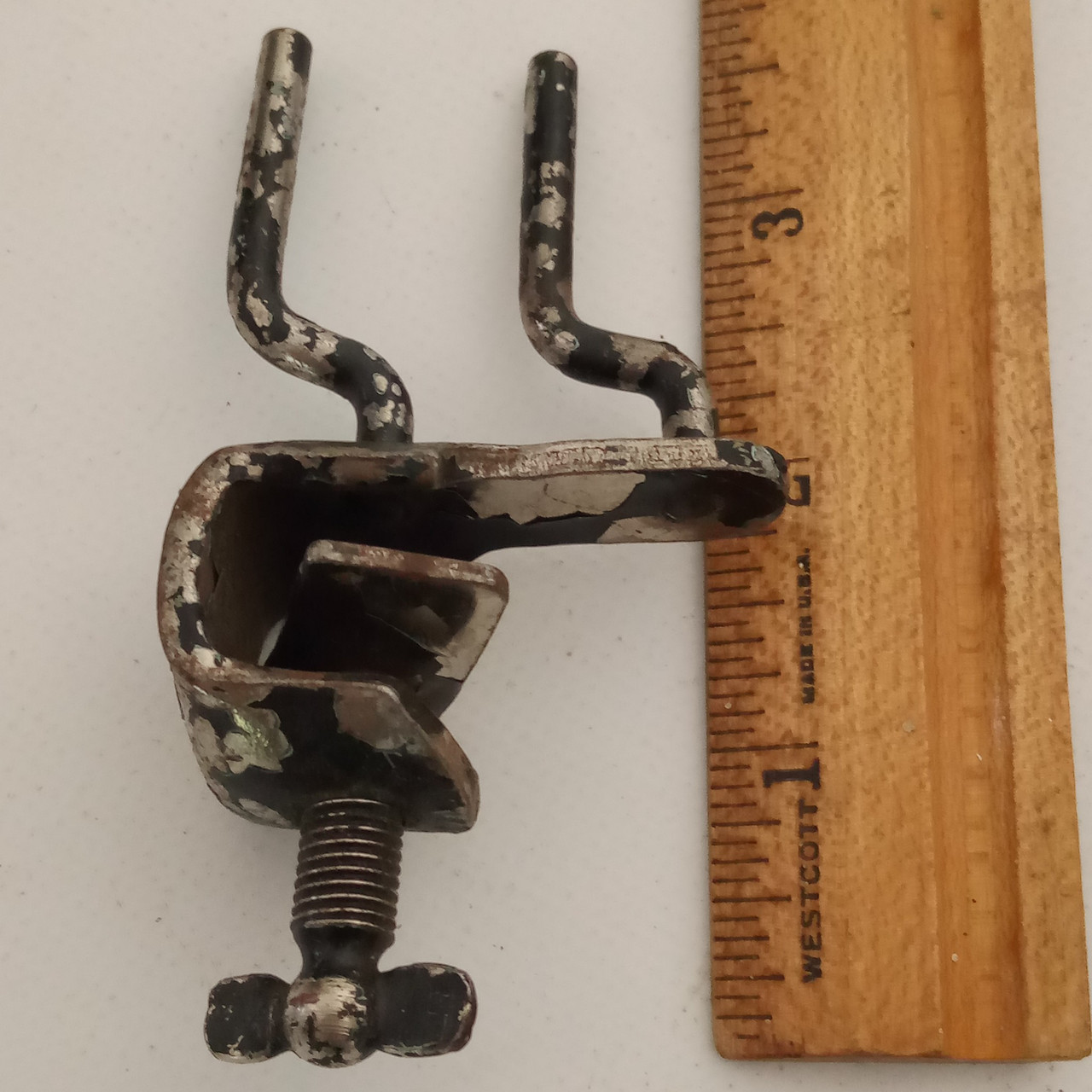 Gretsch Clamp-On Wood Block Bass Drum Hoop-Mount Vintage 30s Broadkaster Nickel — main photograph