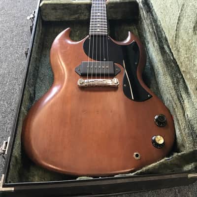 Gibson Vintage SG Junior JR 1965 Mahogany Brown OHSC P-90 Great Player Condition image 5