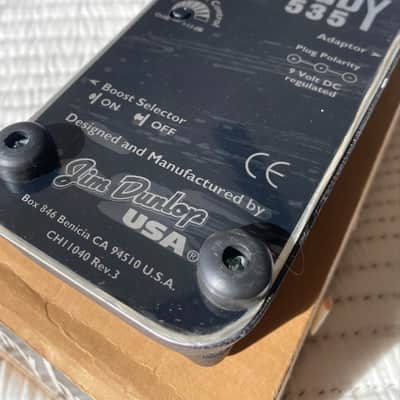 Original Rev. 3 Dunlop BB535 Series Cry Baby Wah w/ box & plastic on bottom image 6