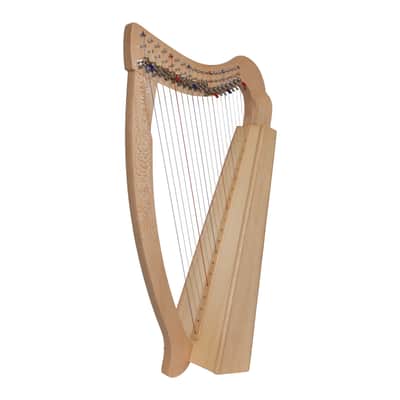 Roosebeck HPXALC-N | PIXIE HARP 19-STRING CHELBY LEVERS LACEWOOD NATURAL. New with Full Warranty! image 1