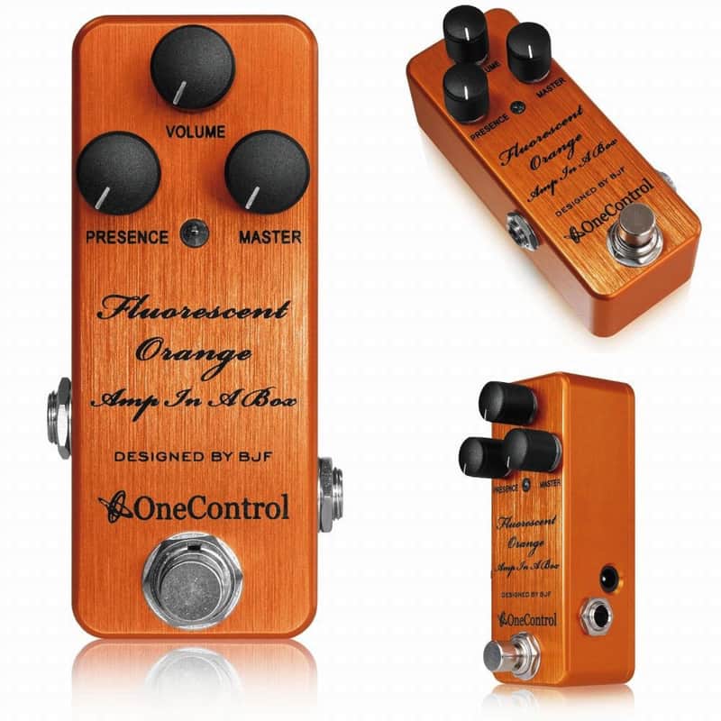 One Control Fluorescent Orange Amp In A Box OC-FOAIABn - BJF Series Distortion Effects Pedal for Electric Guitar - NEW! image 1