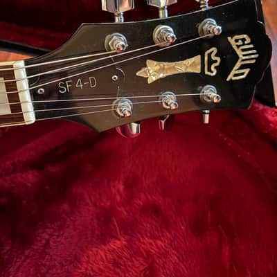 Guild Starfire IV SF 4D 1981 USA vintage with factory DiMarzio pickups OG plush hardshell case image 8