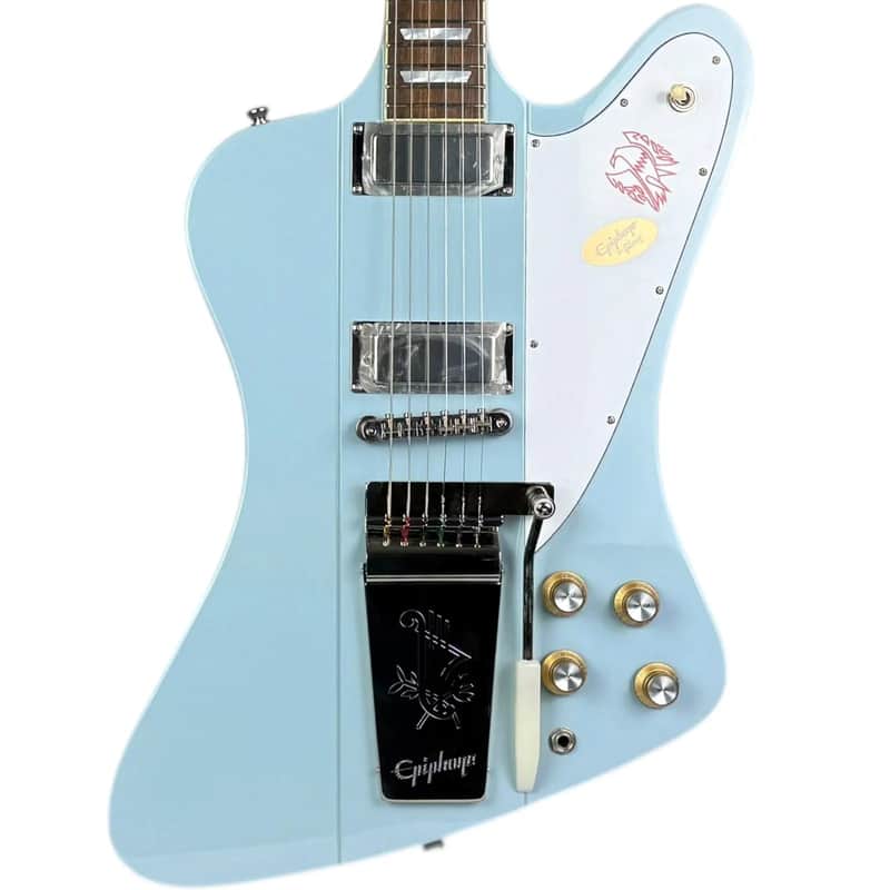 Epiphone 1963 Firebird V Vibrola Maestro 2024 - Frost Blue image 1