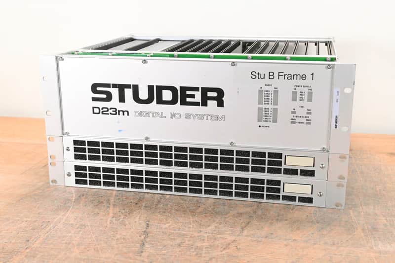 Studer D23m I/O System w/ A-Link HD Card, Fan Module, and Filter Module CG01BZR image 1