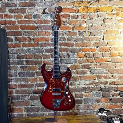 Kingston / Kawai "Hound Dog Taylor" Electric Guitar (1960s - Redburst) image 2
