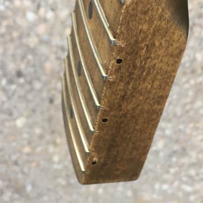 Lefty Musikraft Custom 50s V Profile Relic Tele Guitar Neck Amber Bone Nut Maple image 11